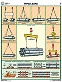 Строповка и складирование грузов (комплект из 4-х ламинированных плакатов)